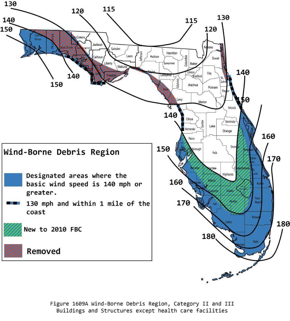 Florida Wind Zone Map